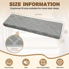 Stair Treads For Wooden Steps Bullnose Non-slip Stair Runner  14 Pcs   Soft Wash