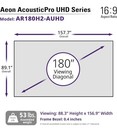 Elite Screens Aeon Uhd 180  Diag  16 9 4k Home Theater Projection Screen