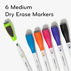 U Brands Low Odor Magnetic Dry Erase Markers With Erasers Medium Point Assorted