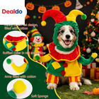 Dog Clown Costume Funny Pet Outfit For Halloween Christmas  Small