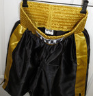 Title Edge Boxing Trunks Size Medium Black gold 6  Inseam Mma Martial Arts