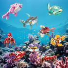 24 Packs Valentines Day Gifts For Kids Classroom Sea Animal Building Blocks With