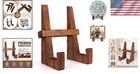 Wooden Plate Stand Display Easel For Photos Plates Rustic Decor 8 8 Inch