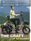 Electric Tricycle For Adults 1200w 22mph 100mi 3 Wheel Folding Electric Bike