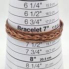 Vtg Copper Ethnic Bracelets Braided   Textured Designs Lot Of 4