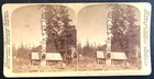 2 Vintage Stereoscope Cards  Totem  Alaska  inuit  Wrangel  Old Signage