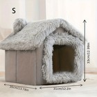 Jzh7-fyhomorup 1pc  Cozy Pet House  Soft Warm Bed For Small Dogs And Cats  Detac