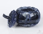 3 9  Sodalite Hand Carved Hollow Pumpkin Crystal Skull Sculpture