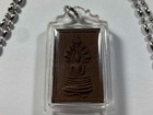 Vintage Special Five  5  Step Thai Buddha Amulet And 24  Non-tarnish Necklace