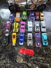 Vintage Hot Wheels Diecast 18 Car Lot Silver Racer Novelty Tin