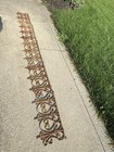 Vintage French Wrought Iron Garden Edge Panels 18    X 10    Each  set Of 5 