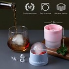     slow-melting Stackable Round Ice Cube Mold Maker For Whisky Cocktails Beverage