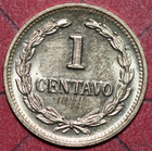 El Salvador 1989 Centavo Francisco Morazan-foreign Coin 15mm