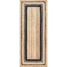 Runner Rug 100  Natural Jute Braided Handmade Carpet Rustic Modern Look Area Rug