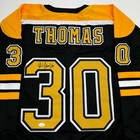Autographed signed Tim Thomas Boston Black Hockey Jersey Jsa Coa