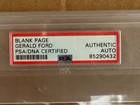 Gerald R  Ford Signed Autograph Encapsulated Warren Commission Letter Psa Dna