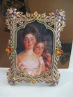  650 New Jay Strongwater Crystals Swarovski Venezia Floral Corner Frame Michele