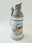 Vintage Lidded German Beer Stein 3rd Field Artillery Regiment  Lithophane