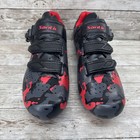 Santic Men s Road Cycling Shoes Black-red Camouflage Synthetic Size Eu 43 Us 9 5