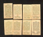 T113 American Tobacco Cards  Types Nations  1910  Lot Of 8 Sweet Caporal Backs