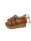 Jessica Simpson Cute Strap Wedge Cork Platform Cork Heels Sandals Shoes W Size 9