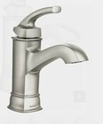 Moen  hensley Single Hole Single-handle Bathroom Faucet In Spot Resist 