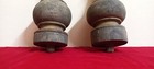 Antique Teakwood Wooden Staircase Railing Pillar Top Design Vintage Architecture