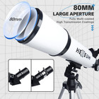 Telescope For Adults  80mm 600mm Az Refractor For Beginners