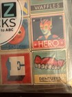 Fred  Xyz Alphabet Blocks Alternative To Abc Wood Kitschy Graphics Circa 2010