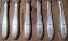 Vtg Oneida Grosvenor Community Silver Plate 9 3 4  Dinner Knives Set Of 6 