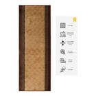 Custom Size Volley Design Brown Washable Non Slip Runner Rugs