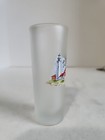 Vintage Frosted Drinking Glass Souvenir Wildwood Crest Nj New Jersey 4  Tall