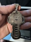 Vintage Navajo Sterling Silver Cross With Turquoise Made By Alex Sanchez