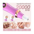 Professional Manicure Pedicure Kit Cordless Electric Nail File     Usa Fast Ship