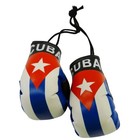 Cuba Country Flag Mini Boxing Gloves To Hang Over Your Automobile Mirror - New
