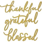 Farmhouse Metal Wall Art Signs Thankful Grateful Blessed Home Decor Set New