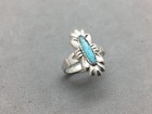 Bell Trading Post Sterling Silver Turquoise Ring Size 5 Native American Indian