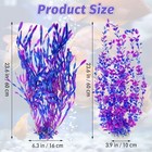 Tall Aquarium Plants 23 Inches - Fish Tank Decorations  Purple   style C   