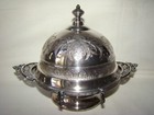 Aesthetic Antique Simpson Hall Miller   Co  Quadruple Silverplate Butter Dish