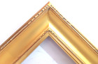 8 X 10 Closed Corner Scoop Gold Leaf 2 1 2  Wide Standard Picture Frame