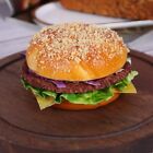 Realistic Artificial Hamburger Fake Food Burger Bread Model Photography Prop    