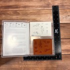 Stampin  Up  120127 Silhouette Sentiments Rubber Clear Mounted Stamp Set Of 8