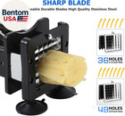 French Fry Cutter Stainless Steel Potato Cutter With 1 2  And 3 8  Commercial Gr