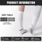 2 Set Grip Soccer Socks   Shin Guard Sleeves Non-slip Sports Sleeve Socks Men Wo