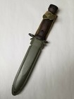 Italian Army  M1 Carbine Bayonet With Wood Grips And Scabbard 