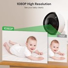 Baby Monitor Camera With 5  1080p Hd Screen  8x Zoom  Night Vision Cry Detection