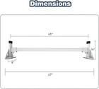 3 Bar Ladder Rack System 750lbs Capacity For Ram Promaster City 15  Steel New
