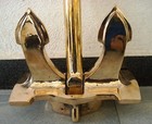 Stockless Marine Large Anchor - Brass - Boat Anchor - Maritime   Nautical  5013 