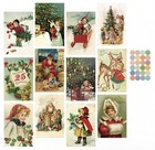 Vintage Style Christmas Cards  12  Brand New  
