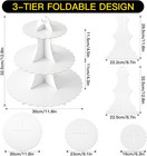 3-tier Cupcake Stand  Cardboard Cupcake Tower  Dessert Cup Cake Stand Tower For 